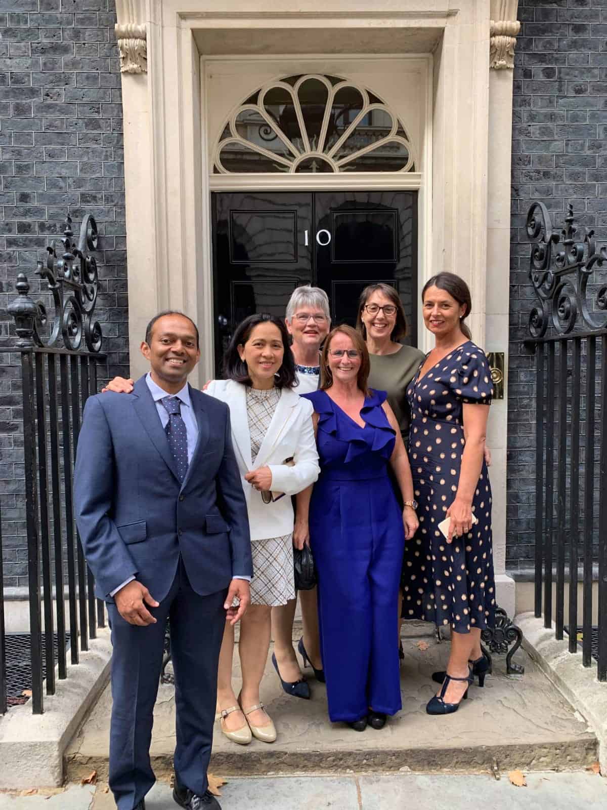 West Suffolk health staff at Downing Street