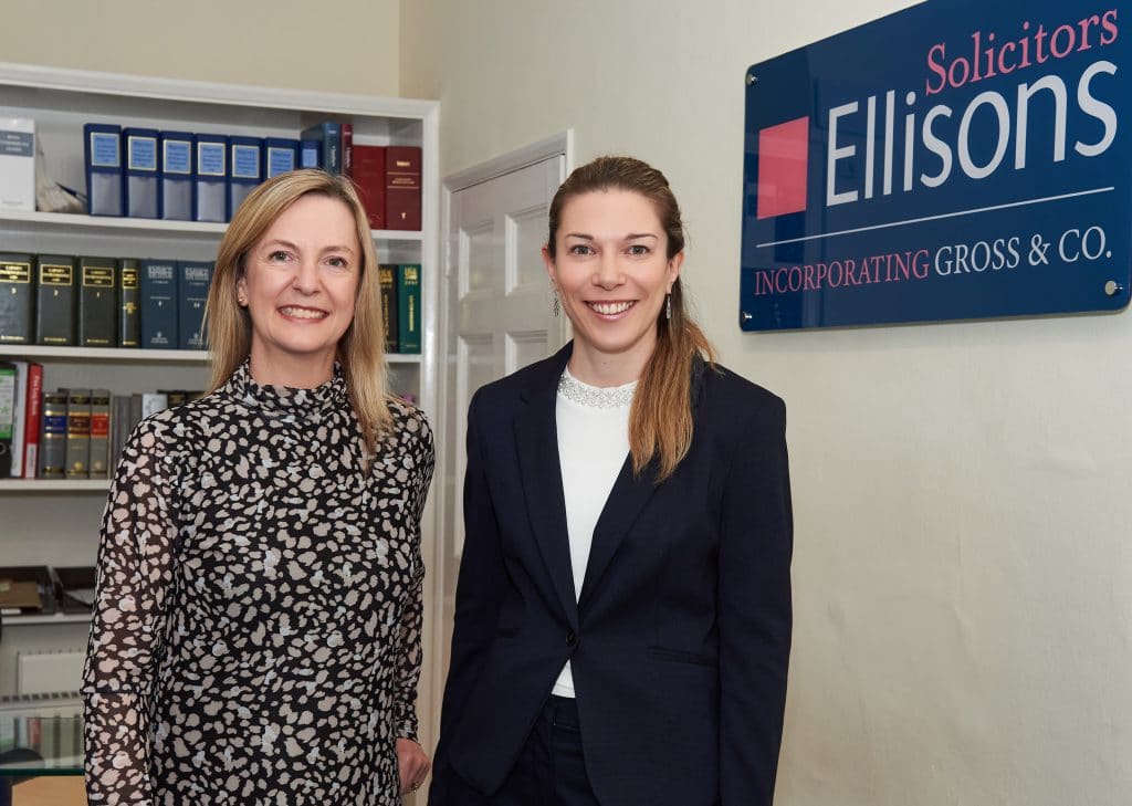 Nicky Coates and Rosalyn Jacobs at Ellisons Solicitors