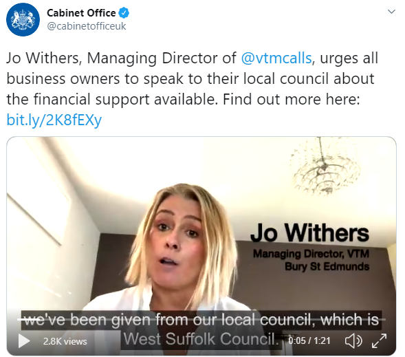 Jo Withers, Suffolk business leader, discusses local council financial support initiatives.