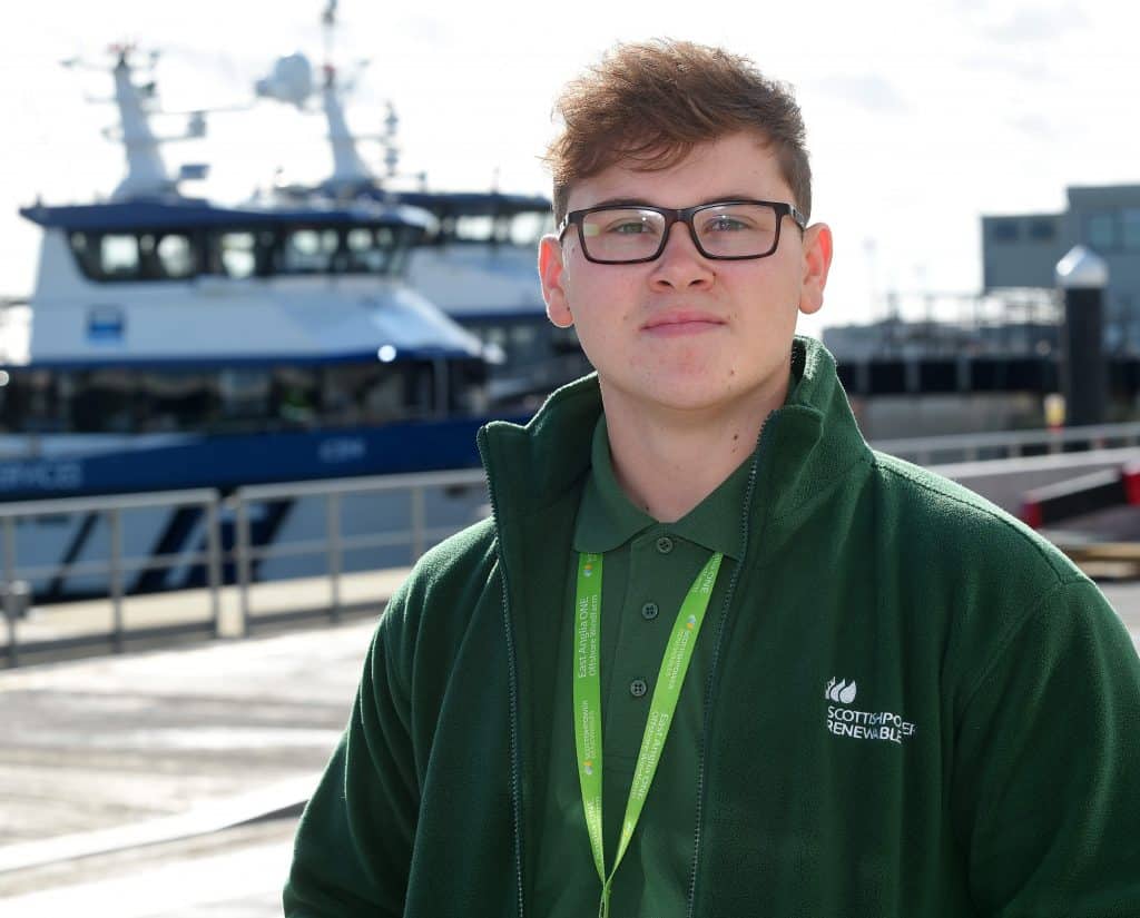 Jack Hurren, trainee technician at Scottish Power Renewables