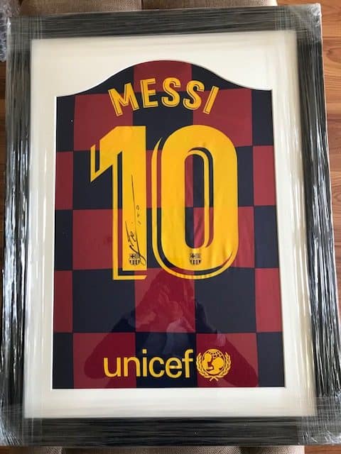 Lionel Messi signed shirt