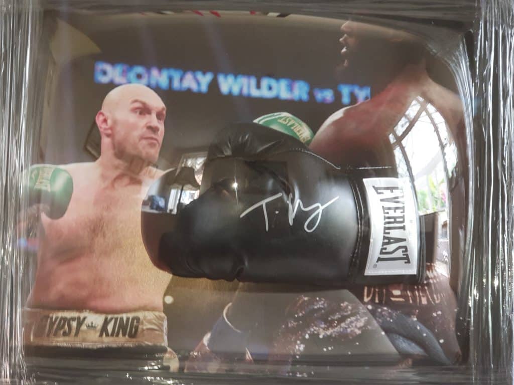 Tyson Fury signed glove