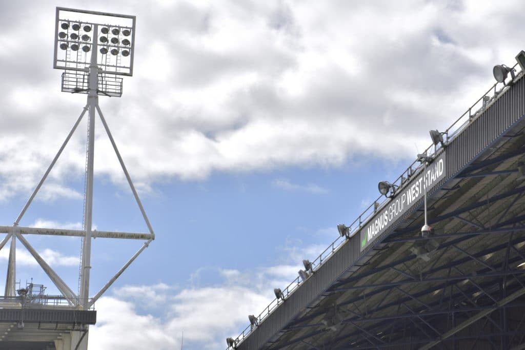 The new Magnus Group West Stand sign (Images: ITFC)