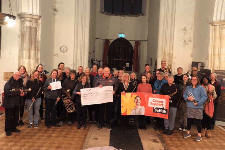 Local bands raise £4,000 for Cancer Support Suffolk through festive performances