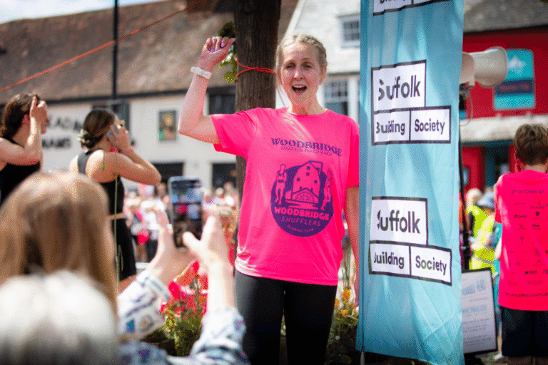 Emma from Suffolk Building Society completes the Woodbridge 10k